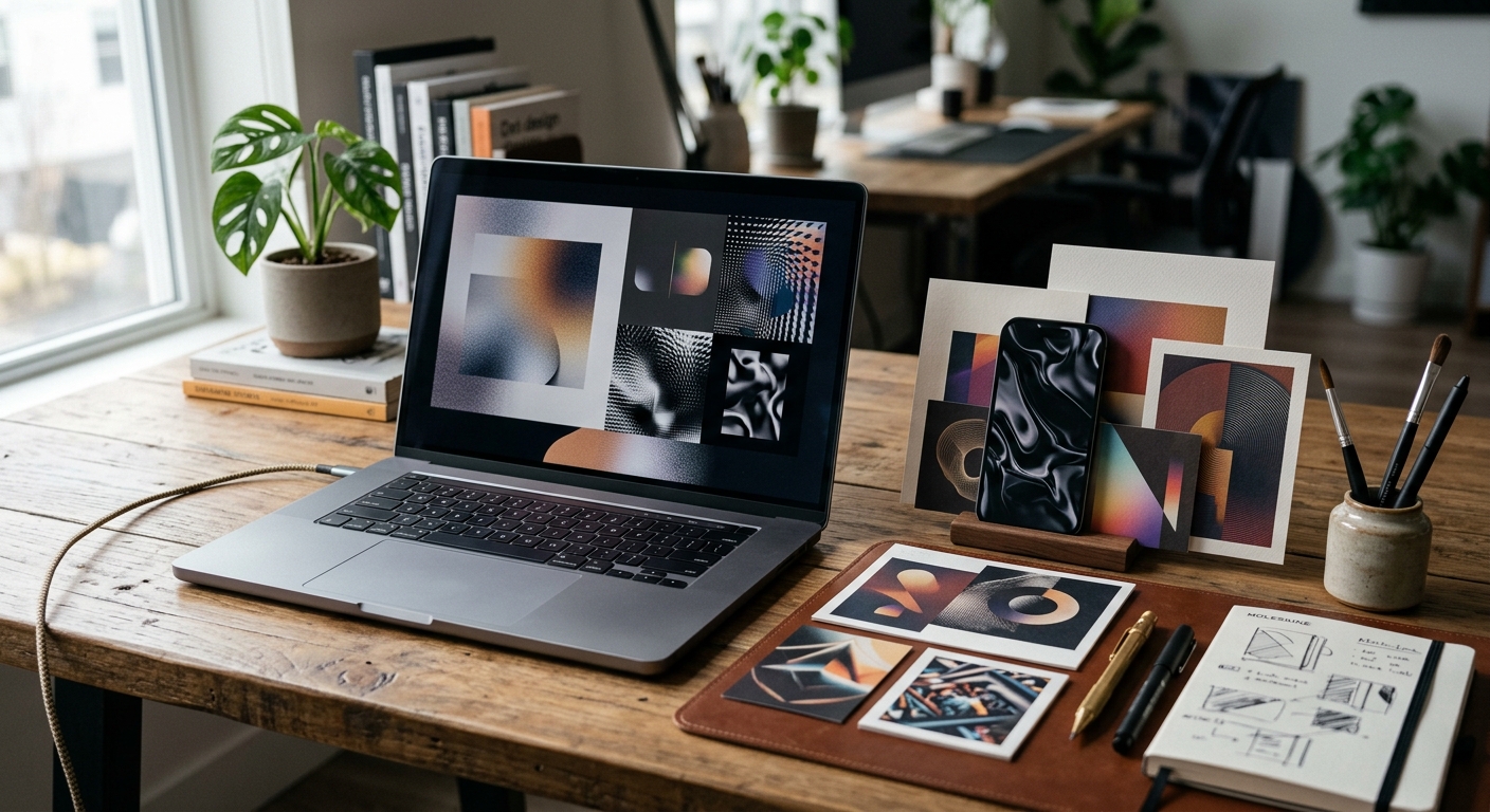 Premium AI-generated portrait visual for professional team presentation