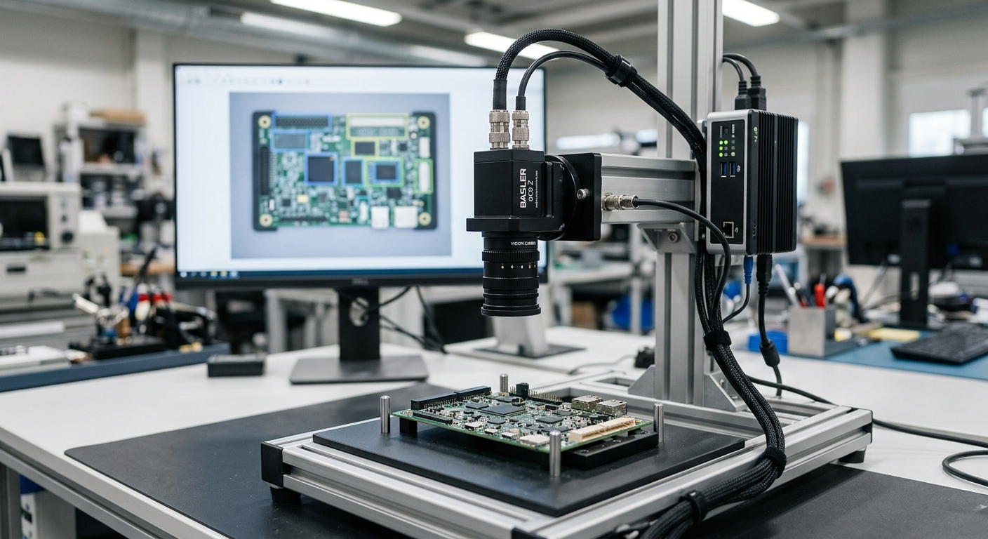 Premium systems workspace representing computer vision and operational analysis