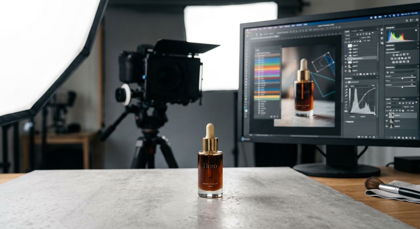 Premium product-focused photography scene for enhanced commercial presentation